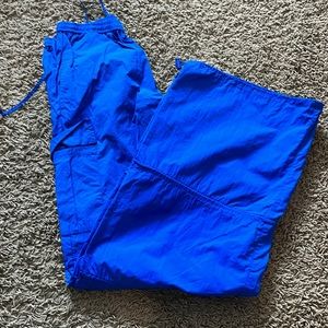 Cutest royal blue parachute pants!